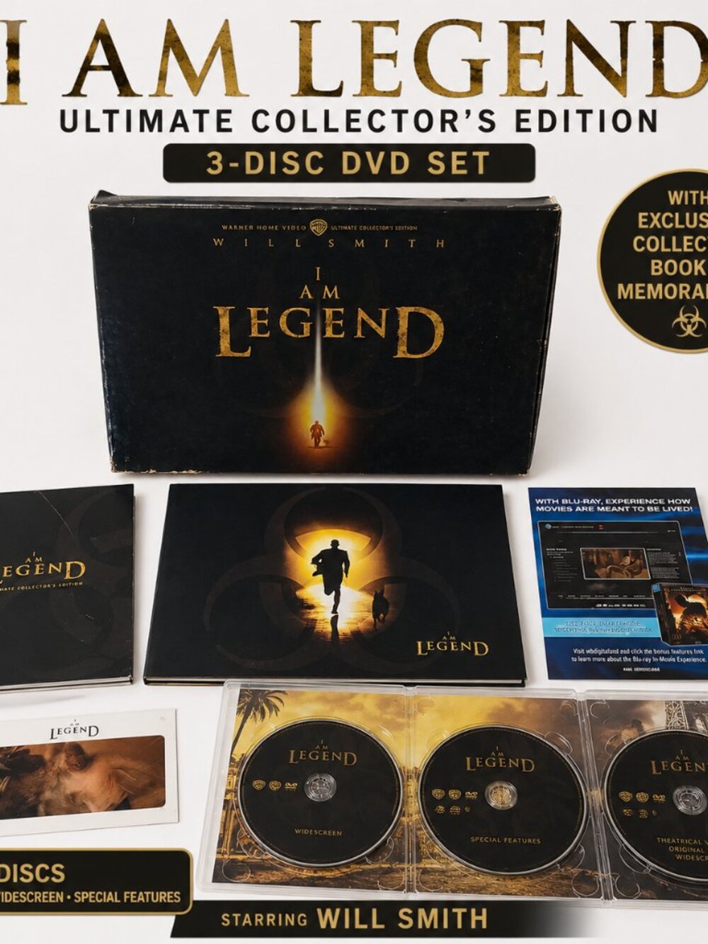 I Am Legend Ultimate Collector’s Edition 3-Disc DVD Set – Will Smith